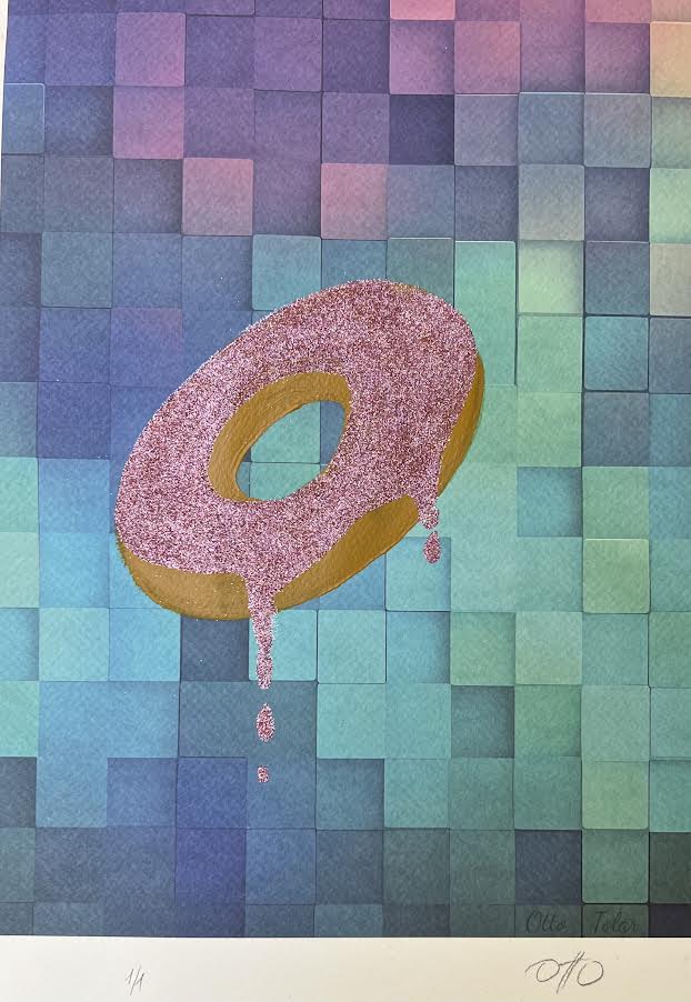 Otto Tolar - Krychle - Originál - 1/1 - Donut