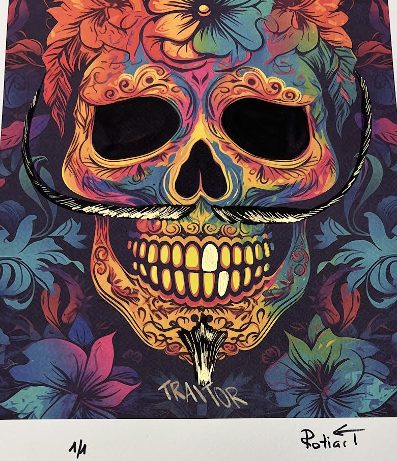 Traitor - Floral Skull (Special) 1/1 - Mustache
