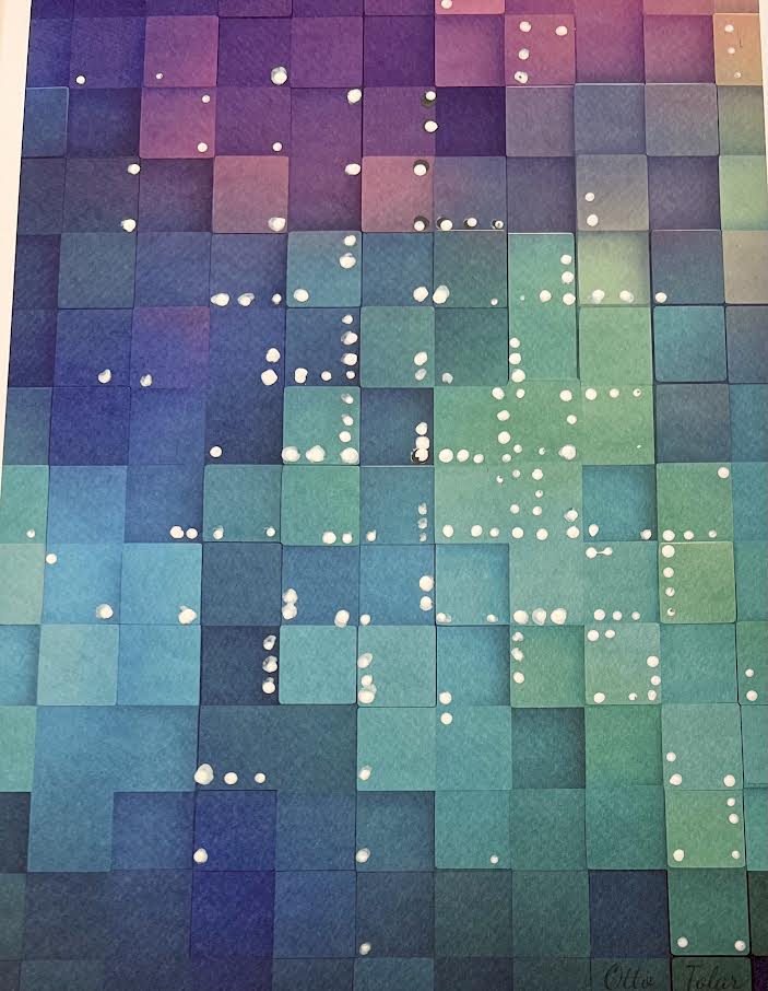 Otto Tolar - Krychle - Original 1/1 - Polka Dots