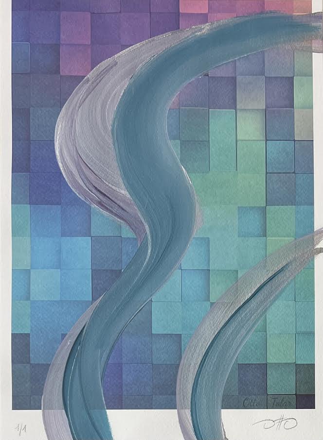 Otto Tolar - Krychle - Originál 1/1 - Squiggles