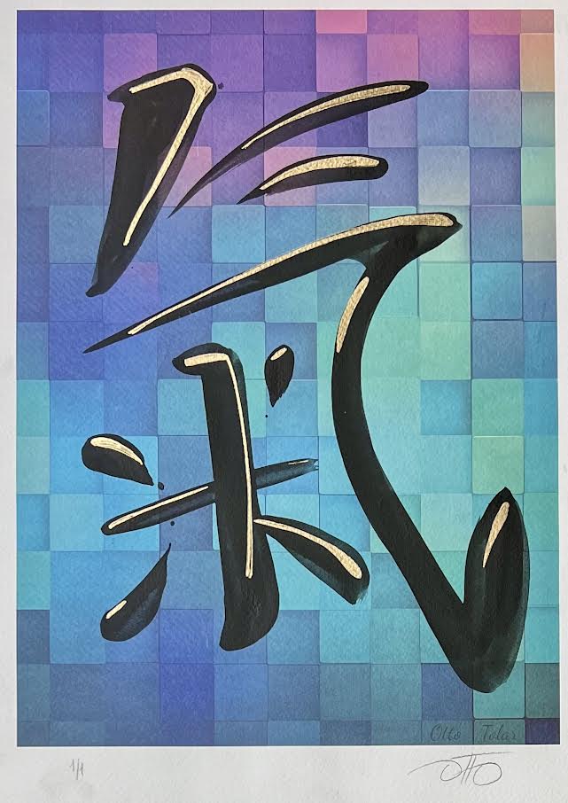 Otto Tolar - Krychle - Original 1/1 - Japanese Character