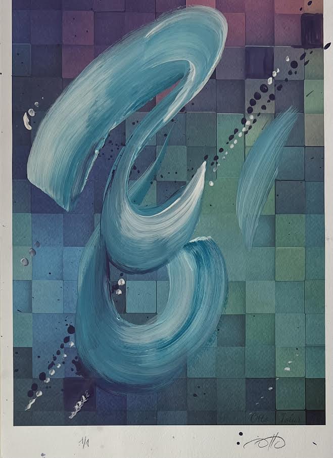 Otto Tolar - Krychle - Original 1/1 - Guestion Mark