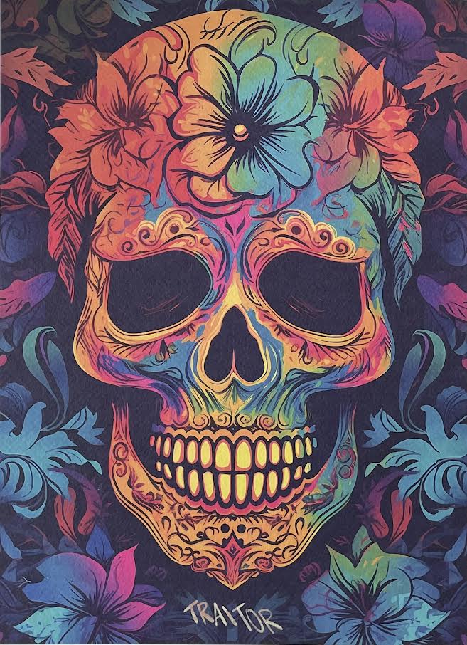 Traitor - Floral Skull - 11/20