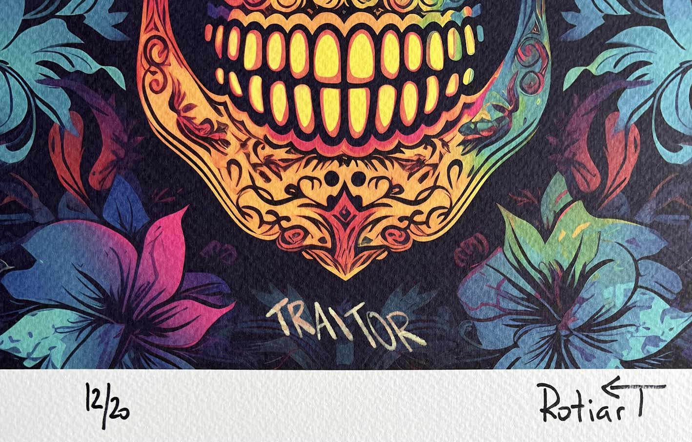 Traitor - Floral Skull - 12/20
