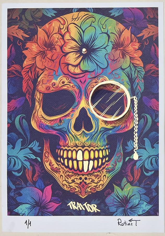 Traitor - Floral Skull (Special) 1/1 - Monokulars