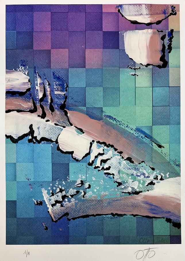 Otto Tolar - Krychle - Originál 1/1 - Rainbow III