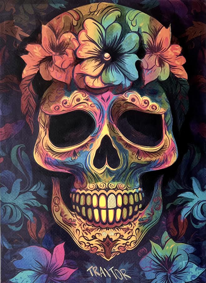 Traitor - Floral Skull (Special) 1/1 - Gold Tooth