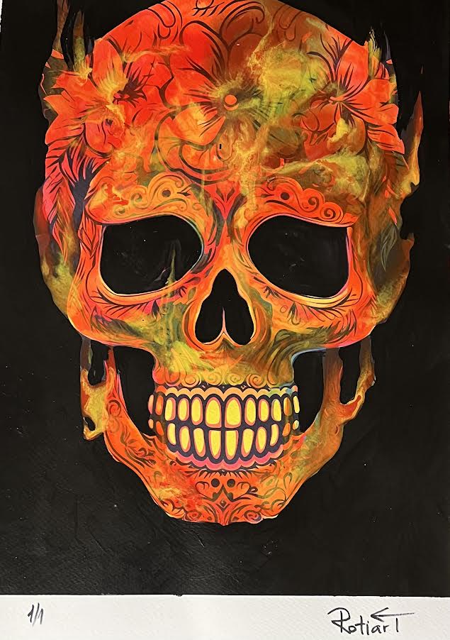 Traitor - Floral Skull (Special) 1/1 - Burning Skull
