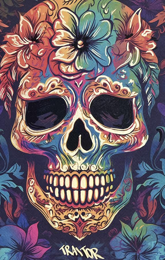 Traitor - Floral Skull (Special) 1/1 - Golden Flowers