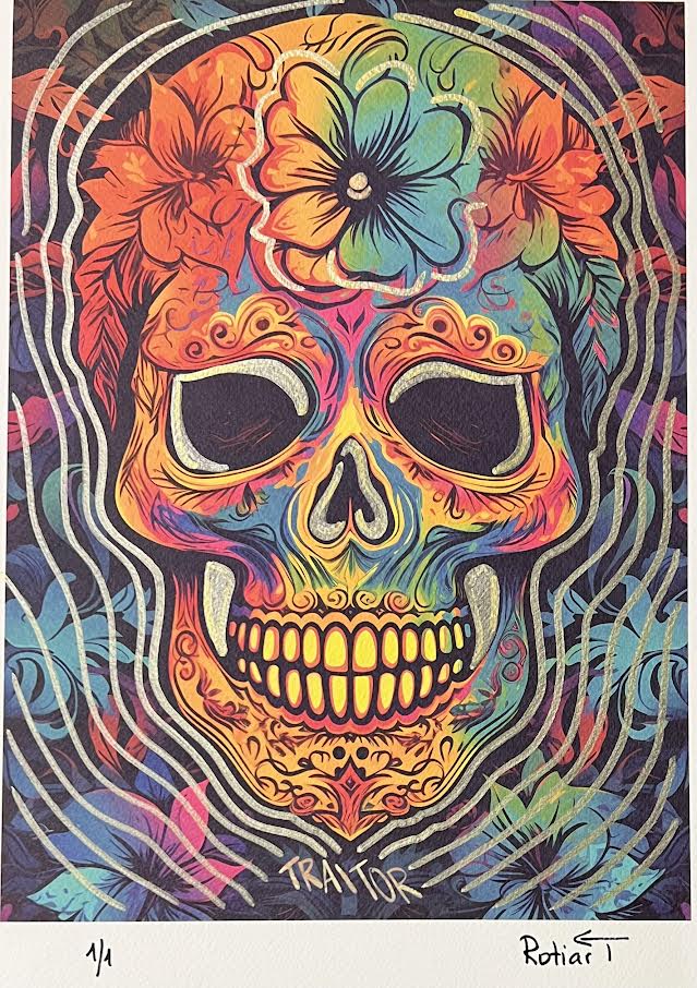 Traitor - Floral Skull (Special) 1/1 - Golden Face