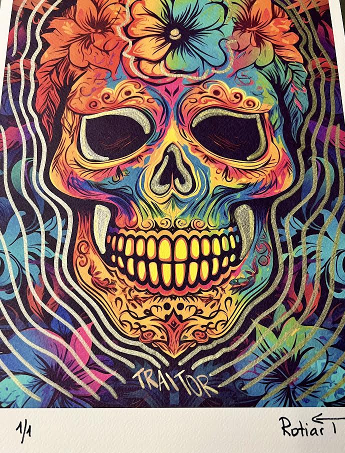 Traitor - Floral Skull (Special) 1/1 - Golden Face