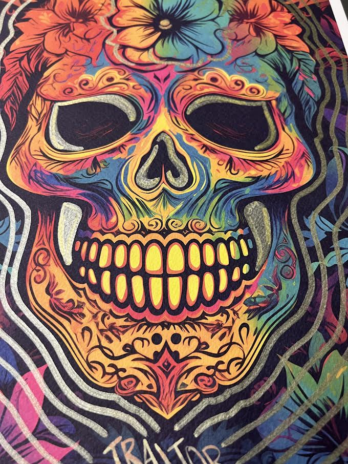 Traitor - Floral Skull (Special) 1/1 - Golden Face