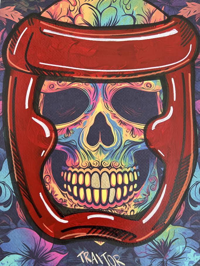 Traitor - Floral Skull (Special) 1/1 - Fighter Helmet