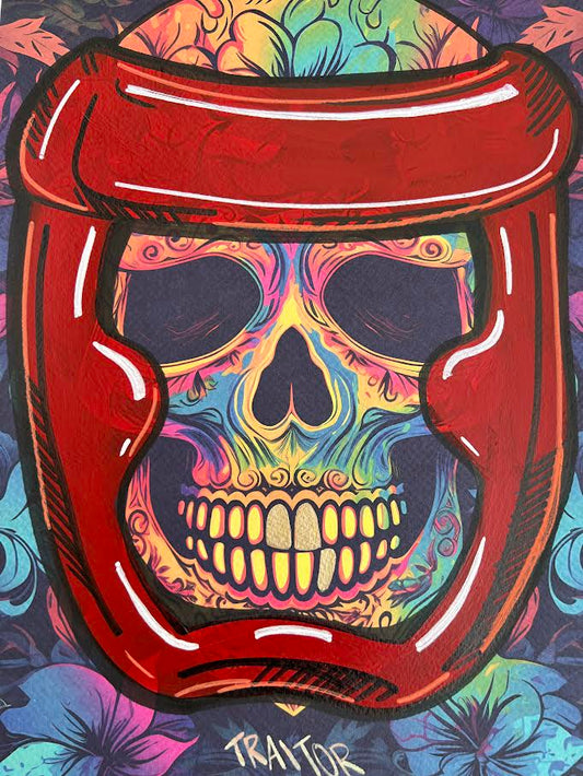Traitor - Floral Skull (Special) 1/1 - Fighter Helmet