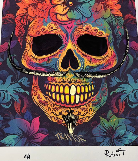 Traitor - Floral Skull (Special) 1/1 - Mustache