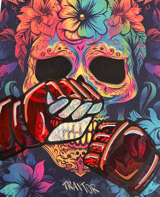 Traitor - Floral Skull (Special) 1/1 - Red Glove