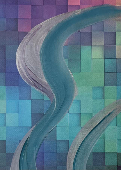 Otto Tolar - Krychle - Originál 1/1 - Squiggles