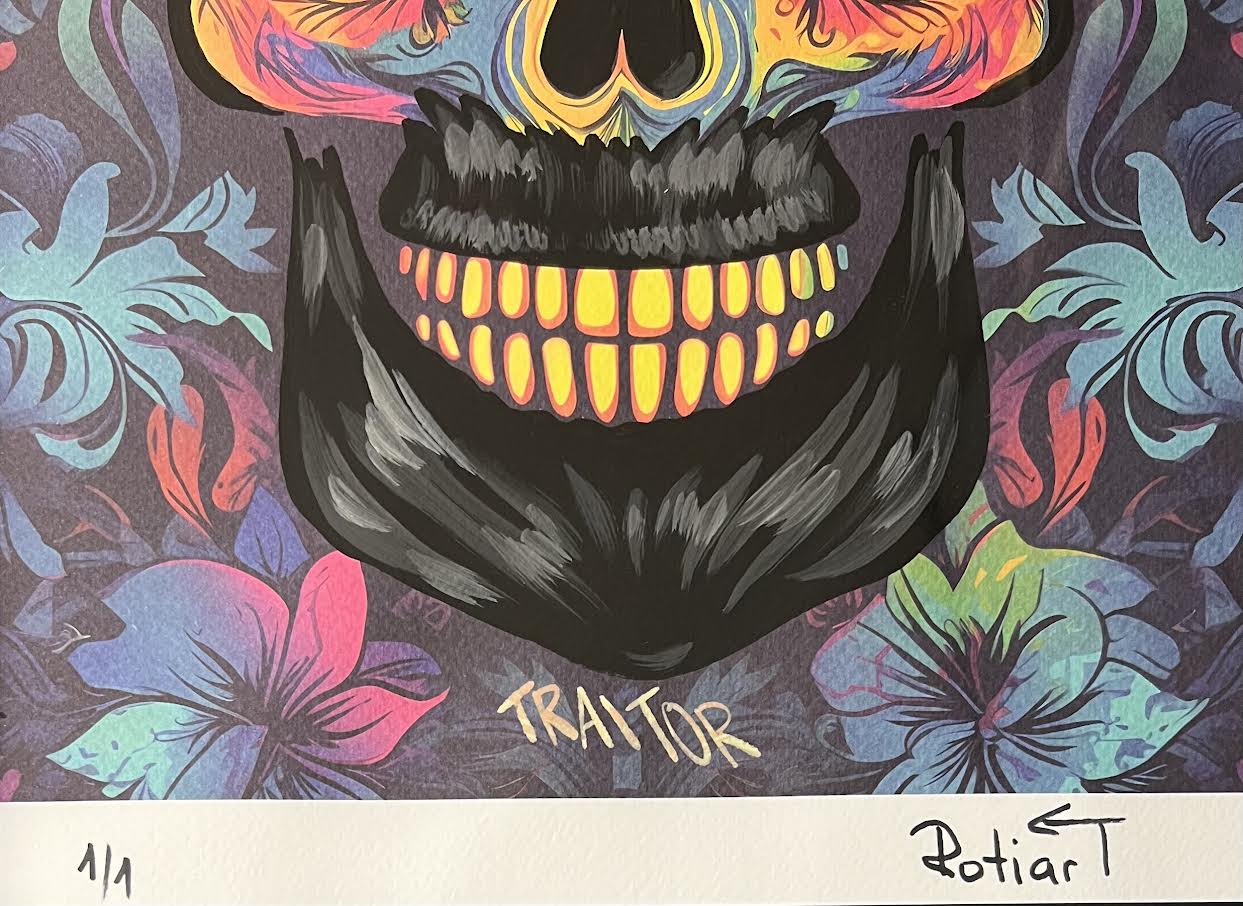 Traitor - Floral Skull (Special) 1/1 -  Beard