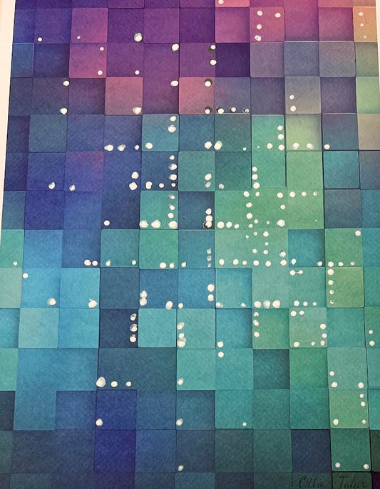 Otto Tolar - Krychle - Original 1/1 - Polka Dots