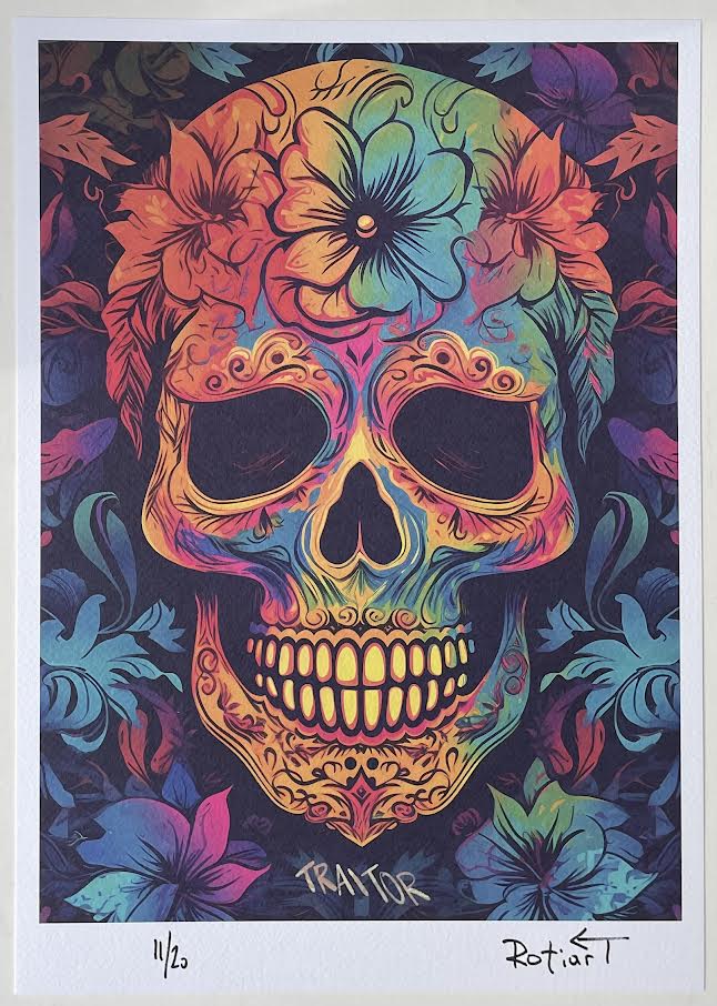 Traitor - Floral Skull - 11/20