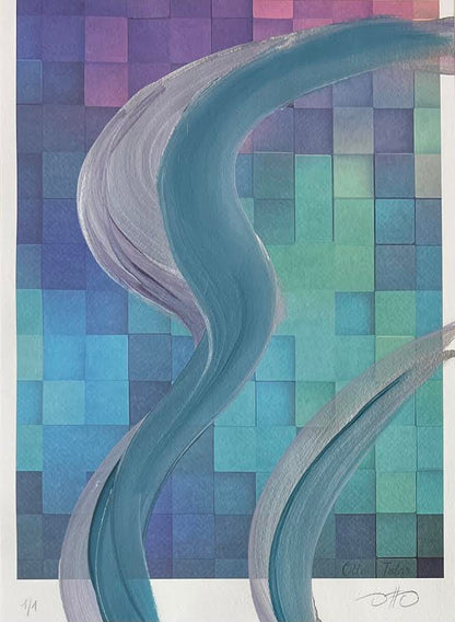 Otto Tolar - Krychle - Originál 1/1 - Squiggles