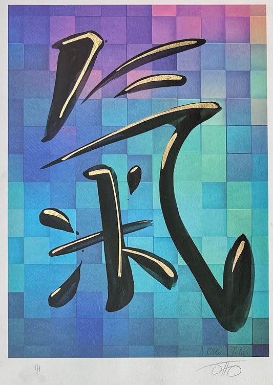 Otto Tolar - Krychle - Original 1/1 - Japanese Character