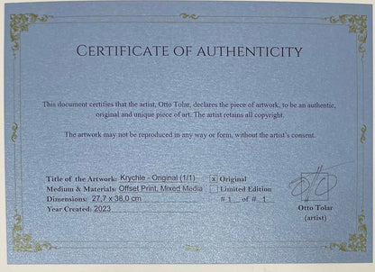 Otto Tolar - Krychle - Original 1/1 - Guestion Mark