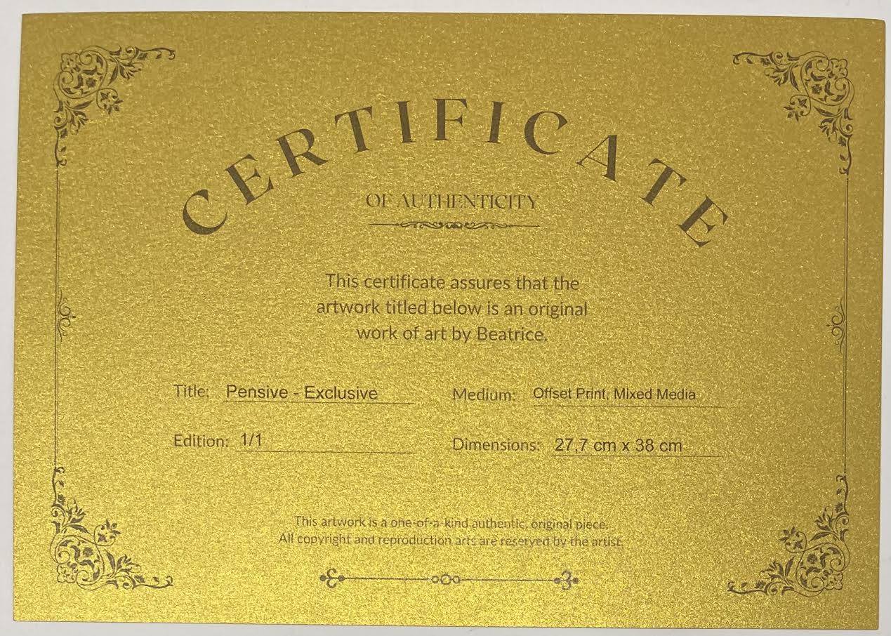 Beatrice – Pensive – Exclusive 1/1 – Gold Dots