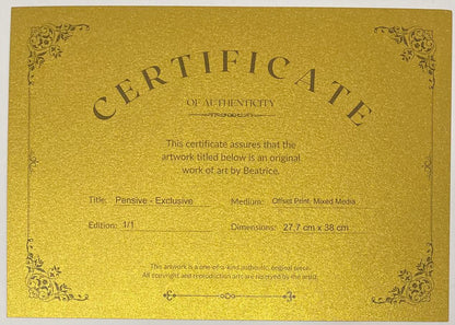Beatrice – Pensive – Exclusive 1/1 – Gold Dots