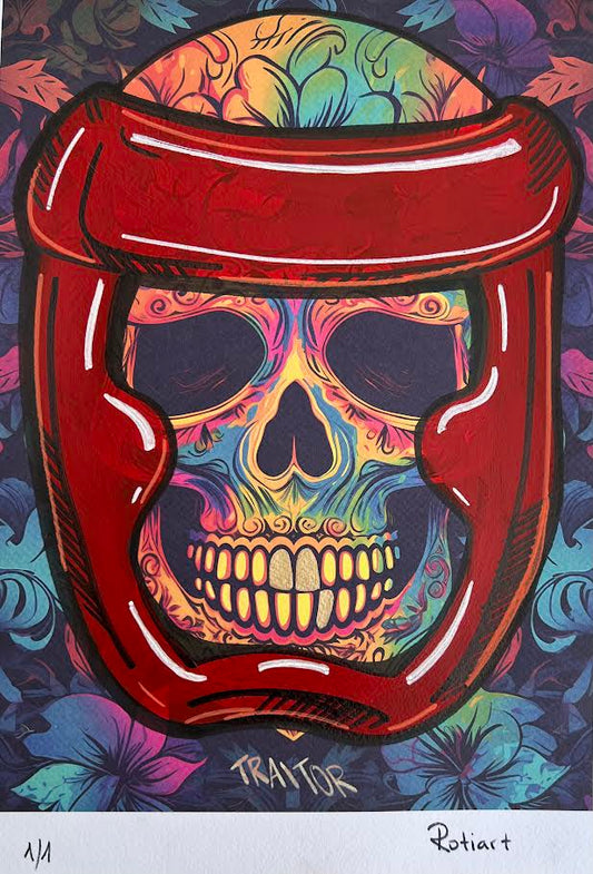 Traitor - Floral Skull (Special) 1/1 - Fighter Helmet