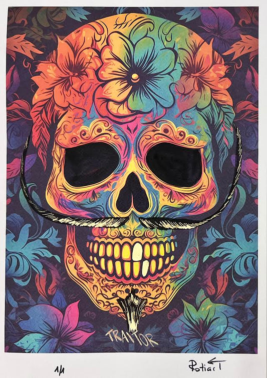 Traitor - Floral Skull (Special) 1/1 - Mustache