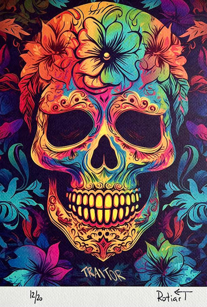 Traitor - Floral Skull - 12/20