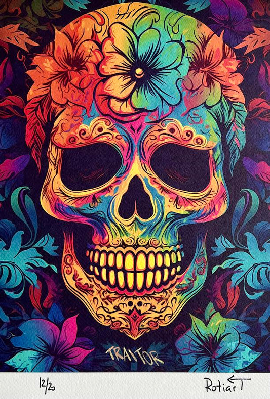 Traitor - Floral Skull - 12/20
