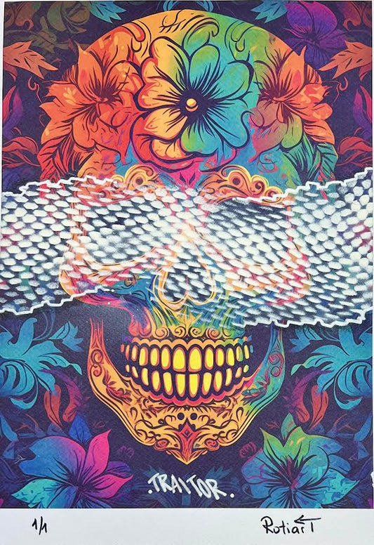 Traitor - Floral Skull (Special) 1/1 - Snake Eye 1