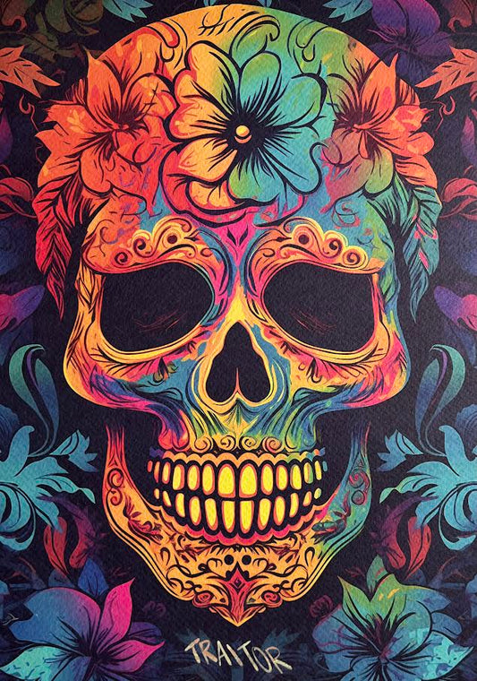Traitor - Floral Skull - 12/20