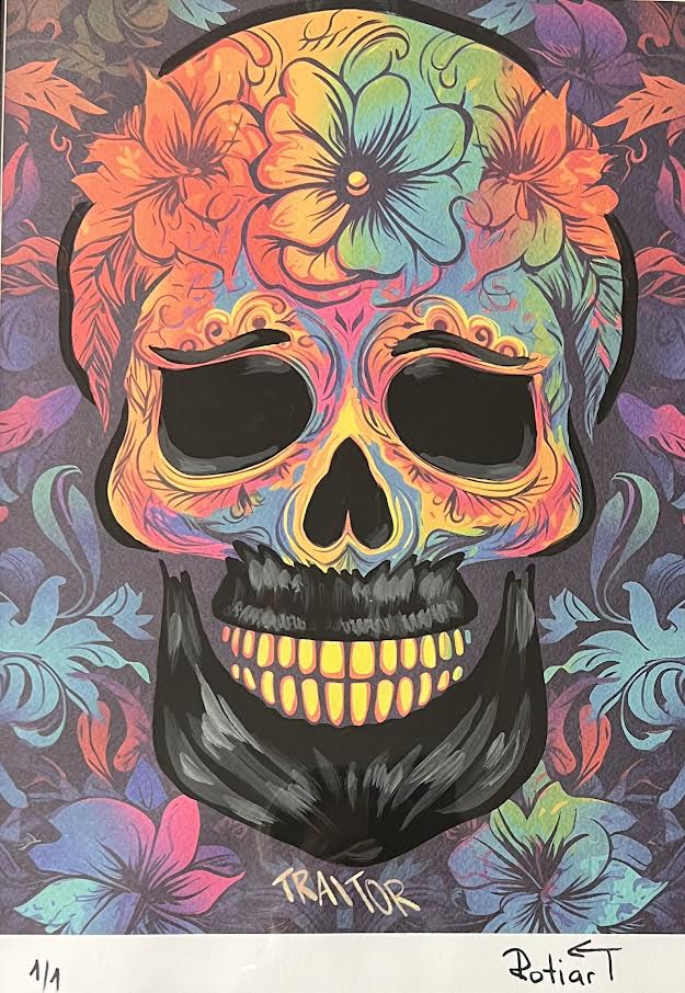 Traitor - Floral Skull (Special) 1/1 -  Beard