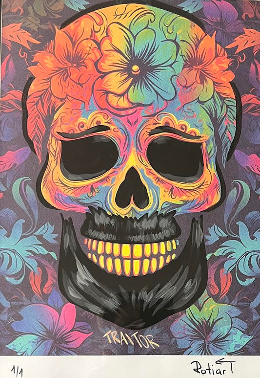 Traitor - Floral Skull (Special) 1/1 -  Beard
