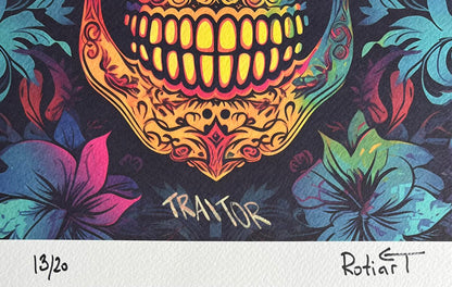 Traitor - Floral Skull - 13/20