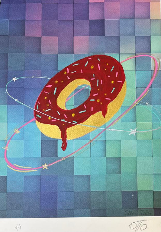 Otto Tolar - Krychle - Original 1/1 -  Rotating Donut