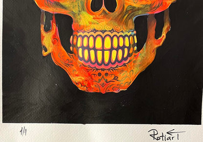 Traitor - Floral Skull (Special) 1/1 - Burning Skull