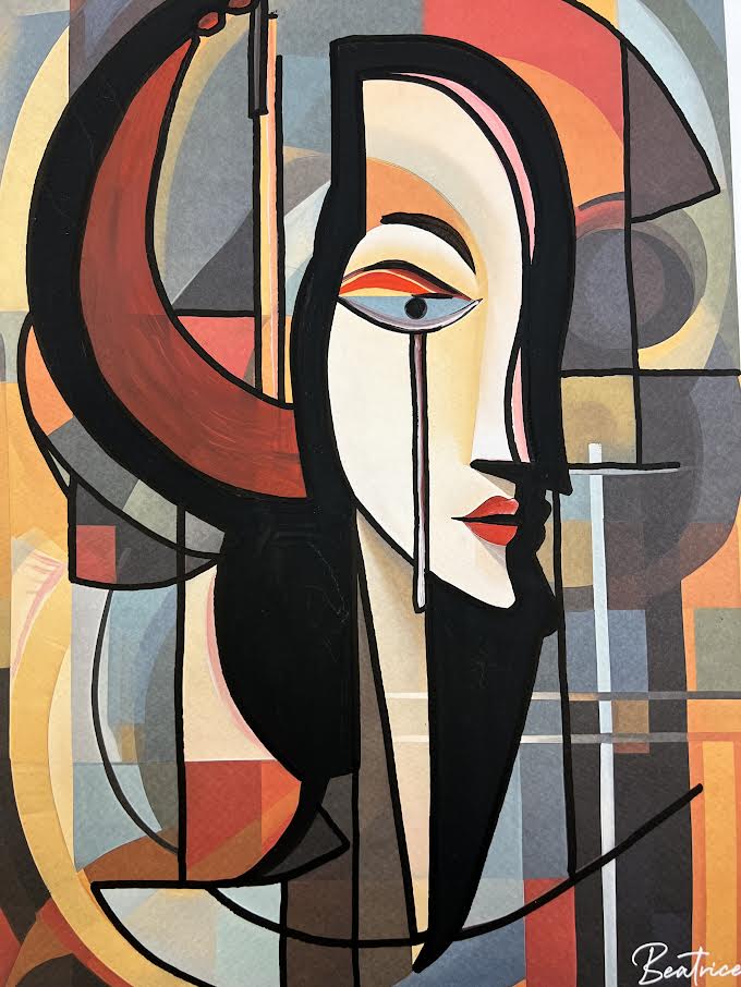 Beatrice – Pensive - Exclusive 1/1 - Helmet