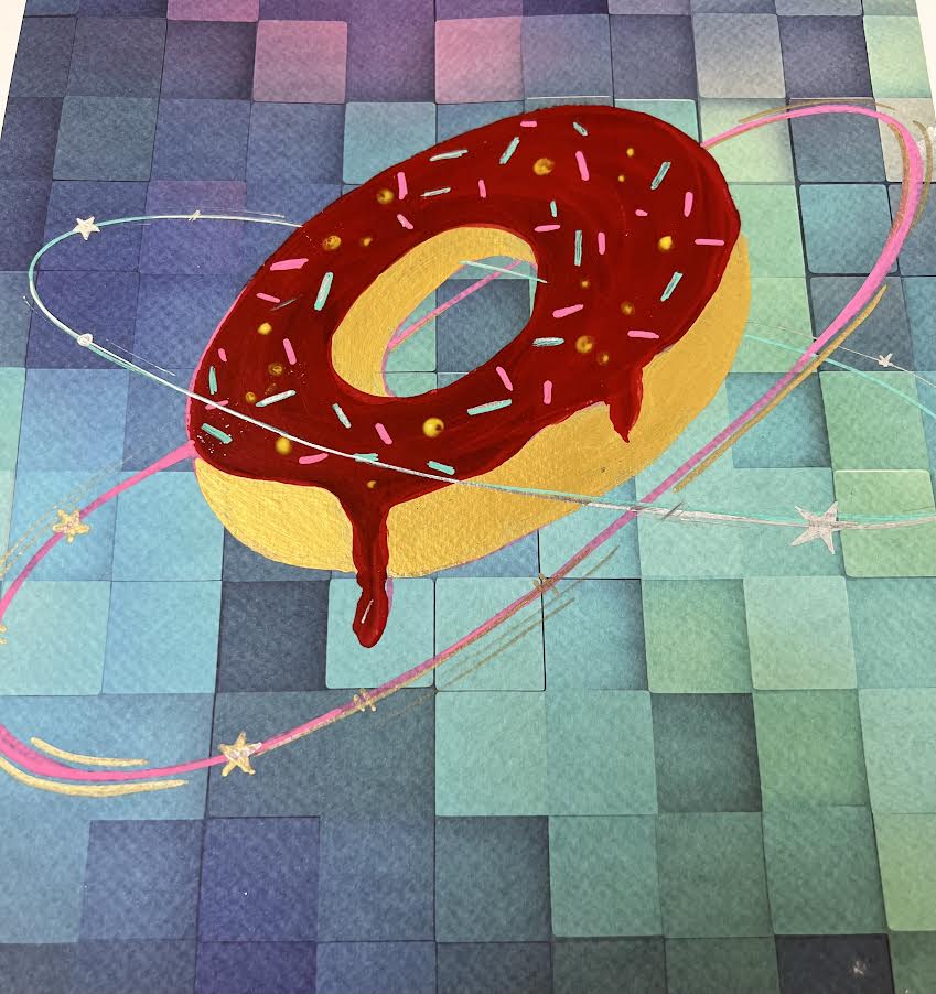 Otto Tolar - Krychle - Original 1/1 -  Rotating Donut