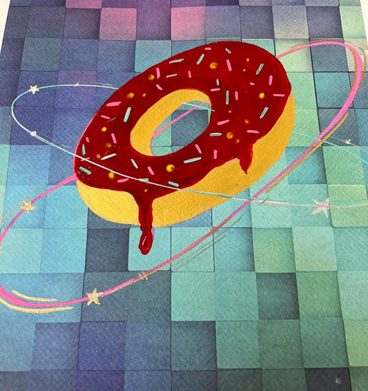 Otto Tolar - Krychle - Original 1/1 -  Rotating Donut