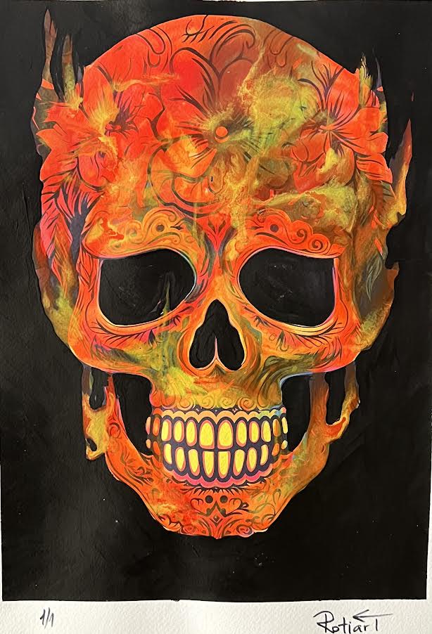 Traitor - Floral Skull (Special) 1/1 - Burning Skull