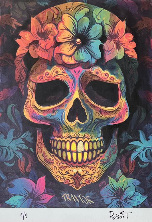 Traitor - Floral Skull (Special) 1/1 - Gold Tooth