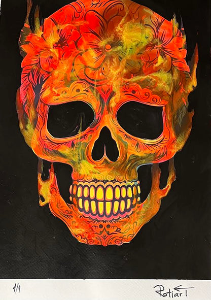 Traitor - Floral Skull (Special) 1/1 - Burning Skull