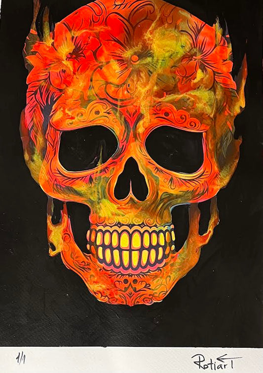 Traitor - Floral Skull (Special) 1/1 - Burning Skull