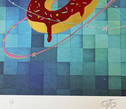 Otto Tolar - Krychle - Original 1/1 -  Rotating Donut
