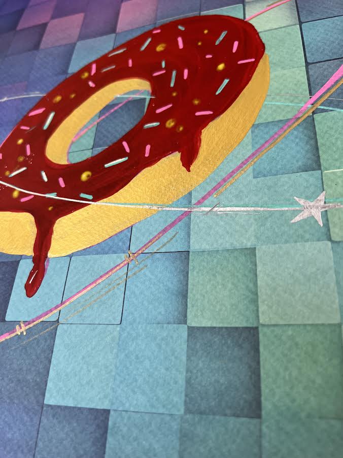 Otto Tolar - Krychle - Original 1/1 -  Rotating Donut