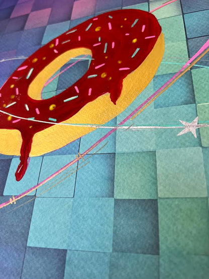 Otto Tolar - Krychle - Original 1/1 -  Rotating Donut